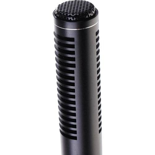 Professional Interview Microphone Unidirectional Recording Microphone Set Black