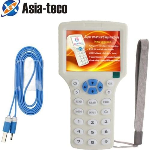 RFID Copier ID IC fullband frequency Reader Writer copy M1 13.56MHZ Duplicator Programmer USB NFC UID Tag Key Card