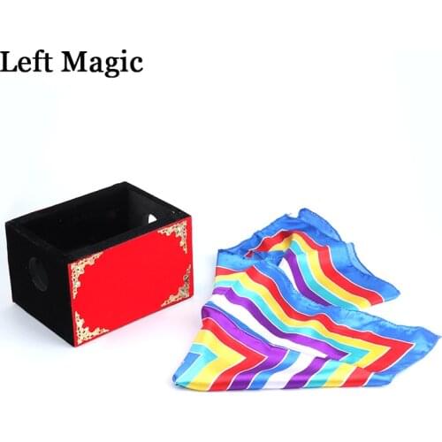 Silk Through The Fire/Fire Box - Stage Magic Tricks Scarve Appeairng Magic Props Magician Stage Illusion Gimmick Props Funny