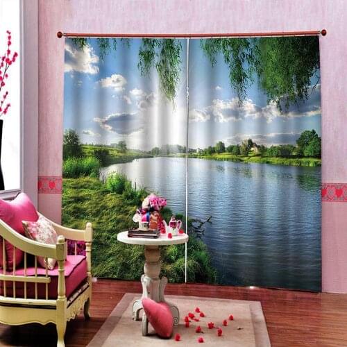 Modern Curtain 3D Scenery Curtains For Living Room Bedroom nature scenery Kids Room Curtain Hotel Office Drapes