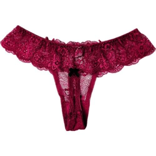 Sexy Thong Transparent T back Womens Lace Ultra-thin Seamless Panties G string Underwear S-XL 14 COLORS Intimates For Ladies