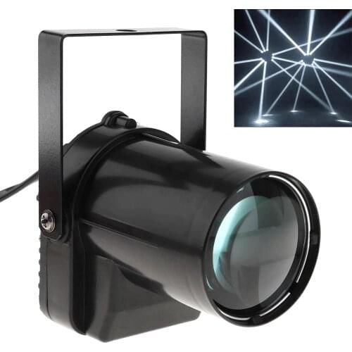 5W LED Spotlight White Beam Pin Light 200-220LM Stage Lighting Effect Lamp Suitable for DJ / Disco / KTV / Bar / Party