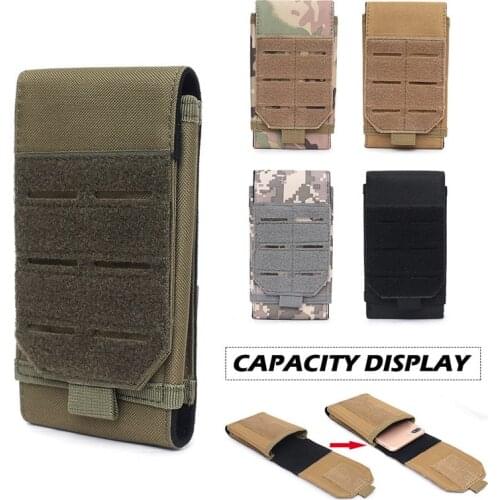 1000D Tactical Molle Pouch Outdoor Mobile Phone Pouch Waist Bag EDC Tool Accessories Bag Vest Pack Cell Phone Holder
