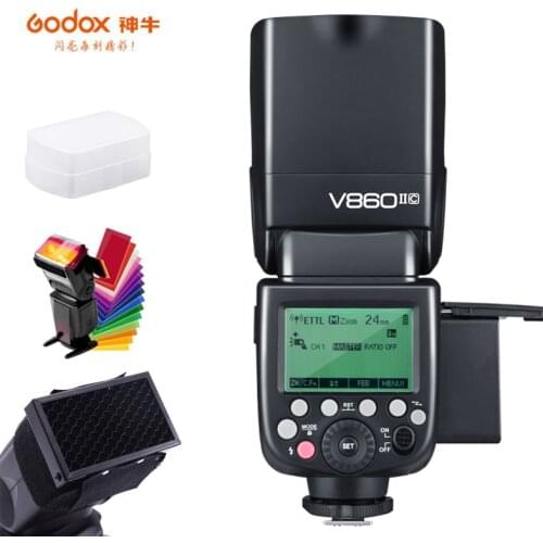 Godox V860II-S V860II-C 860II-N V860II-F V860II-O GN60 TTL HSS Li-ion Battery Speedlite Flash for Sony Nikon Canon Olympus Fuji