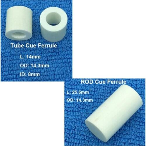 Single 1pc Ivorine original BK3 cue ferrules White Billiard Pool ROD solid core/Tube 14.3mm cue ferrules Billiard accessories