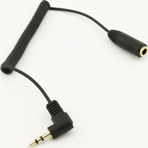 10pcs 2.5mm 3 Pole Male to 3.5mm Female Jack Audio Stereo Earphone Adapter Cable 0.6m