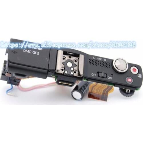 95%New For PANASONIC FOR LUMIX DMC-GF2 GF2 TOP COVER W/ BOARD AND FLASH UNIT REPLACEMENT PART