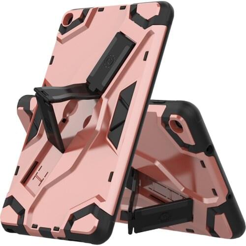 Armor Shockproof For Samsung Galaxy Tab A P200 P205 8.0 2019 Case Silicone TPU + PC Holder Cover Tablet Case + FilmPen
