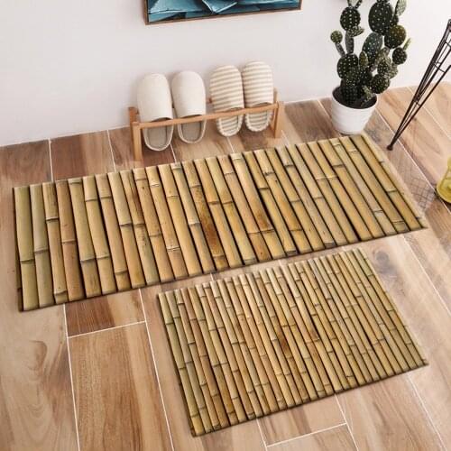 Bamboo Crystal Velvet Area Floor Mat and Baby Rug At Home Living Room Kitchen Door Floor Bathroom Mat