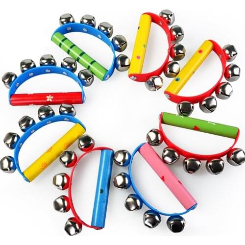 Dental House Baby Musical Toys Handbell Semicircle Rattle Toy Infant Music Instruments Ages 6 Months & Up Training Listening Toy