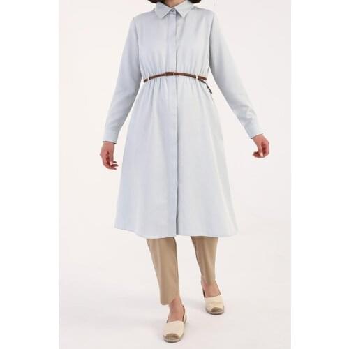Long Shirt Tunic With Belt