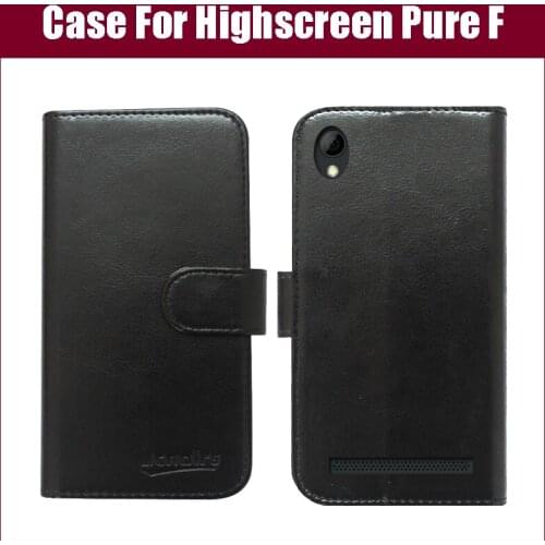 Highscreen Pure F Case New Arrival 6 Colors High Quality Flip PU Leather Protective Phone Cover For Highscreen Pure F Case