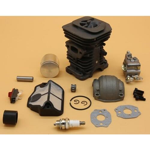 38mm & 40mm Cylinder Piston Pan Screws Carburetor Kit Fit For Husqvarna 142 141 137 136 Chainsaw Spares Engine Rebuild Parts