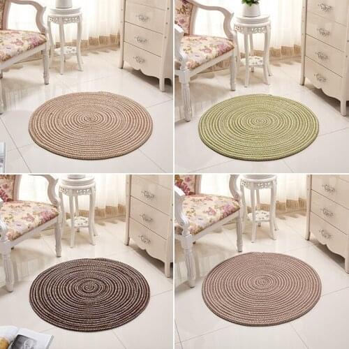 Hand Hooked Round Carpets For living Room Bedroom Area Rugs Nordic Home Decorative Carpet Children Room Computer Chair Floor Mat