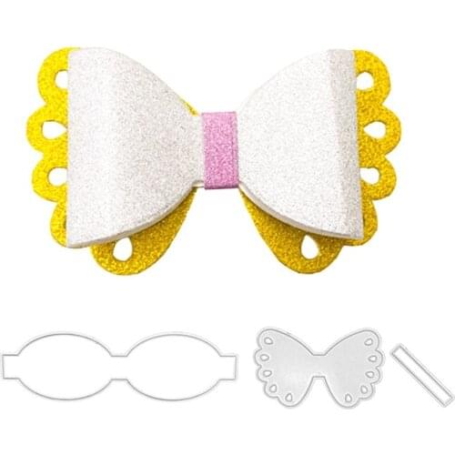 Wings Bow Metal Cutting Dies for Scrapbooking Handmade Tools Mold Cut Stencil New DIY Card Make Mould Model Craft Decoration