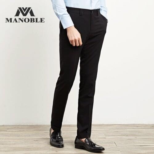 2021New Arrivals High Quality Mens Fashion Suit Pants Formal Casual Business Meeting Navy Blue Black Suit Pants for Men