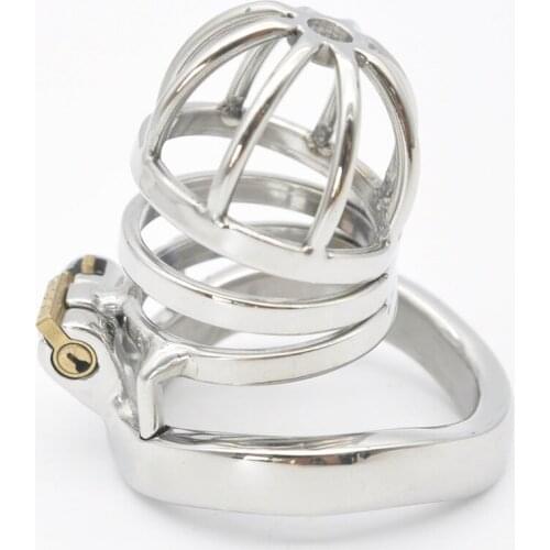 Stainless Steel Stealth Lock Male Chastity Device with Urethral Catheter,Metal Cock Cage,Penis Ring,Sex Toy for Men BDSM A275