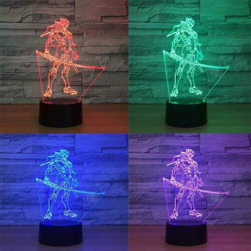 Game Overwatch D.Va Hana Song Kid Night Light 3D LED Touch Sensor Bedroom Decor Light Holiday Present OW Night Lamp Dropshipping