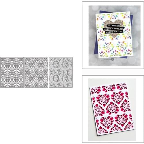 New 2021 Beautiful Hearts Plate Metal Cutting Dies for DIY Scrapbooking and Card Making Decorative Embossing Craft No Stamps