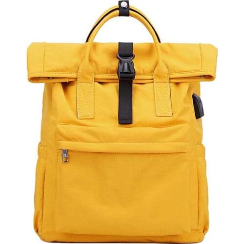 2021 Newest Female Backpack Casual Classical Women Backpack Fashion Women Shoulder Bag Solid Color School Bag for Teenage Girls