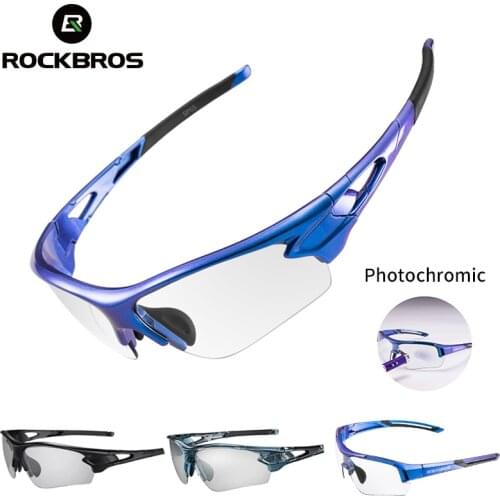ROCKBROS Sport Photochromic Polarized Glasses Cycling Eyewear Bicycle Glass MTB Bike Bicycle Riding Fishing Cycling Sunglasses