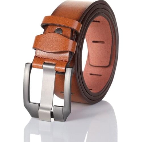 2020 3.7 cm men brown coffee GREEN RED color fashion jeans 2 rings dress Leather Belts