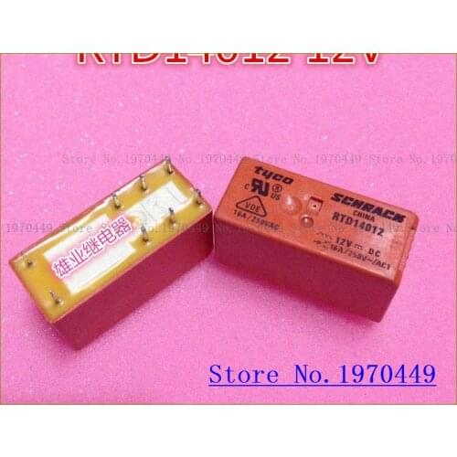 RTD14012 12VDC 16A 8 RT314012