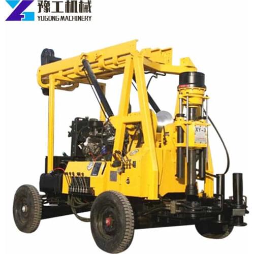 XYX-200YY Deep Hole WheeledType Mounted Hydraulic Core Drilling Rig Geological River Bank Roadbed Grout Mining Drilling Machine