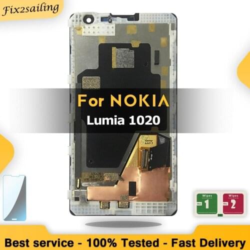 Display For Nokia Lumia 1020 LCD Display With Touch Screen Digitizer Assembly With Frame Replacement Parts