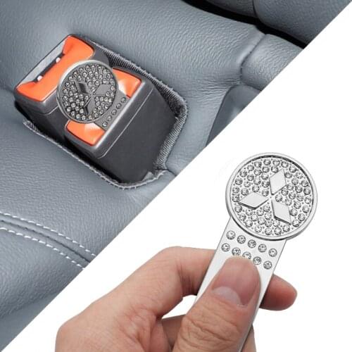 1/2pc Car Styling Safety Belt Buckle Clip Seat Belt Plug for Mitsubishi Asx Lancer Pajero 4 ASX L200 Auto Interior Accessories