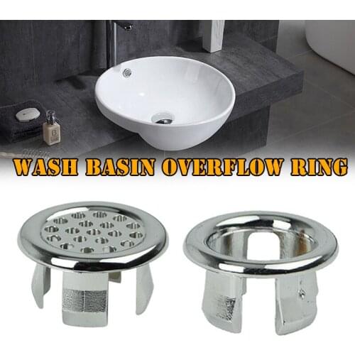 10 Pcs Basin Sink Plug Hole Drain Filter Overflow Cover Stopper for Kitchen Bathroom E7