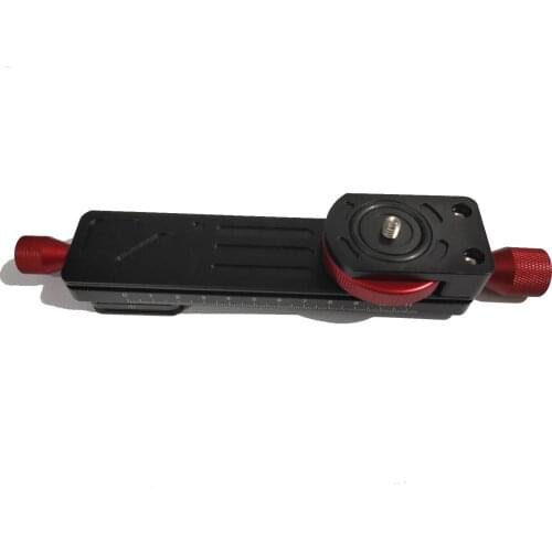 160mm macro photography pan/tilt quick release plate bracket gear slide macro guide 0.32kg smartphone tripod mount