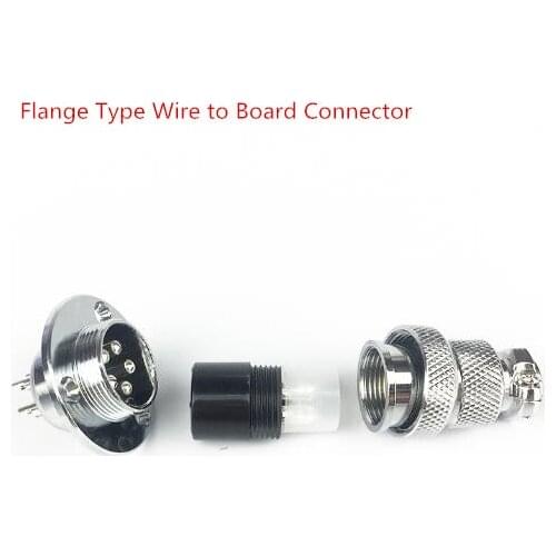2 set GX16 Flange Type Aviation Plug Socket Male + Female Aviation Connector with Screws and Nuts Wire to Board Connector