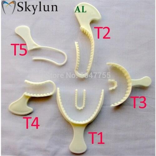50PCS Impression tray with net Impression Tray 3-in-1 Dental disposable Impression Bite Registration Trays dental material SL515