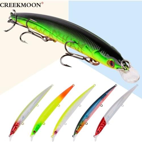 6pcs/set 14cm 14g Fishing Lure Topwater 3D Eyes Minnow Hard Bait Treble Hooks Crankbait Floating Artificial Baits Bass Lures