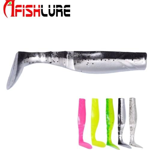 8cm 6g Artificial Bait Swimbaits Soft Fishing Lure Silicone Bait Double Color Fishing Accessories