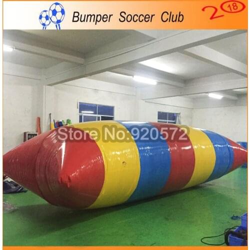 Free Shipping ! Free Pump ! 2017 Hot Inflatable Water Catapult Blobs, Inflatable Water 8x3m Blob Trampoline Used in Lake