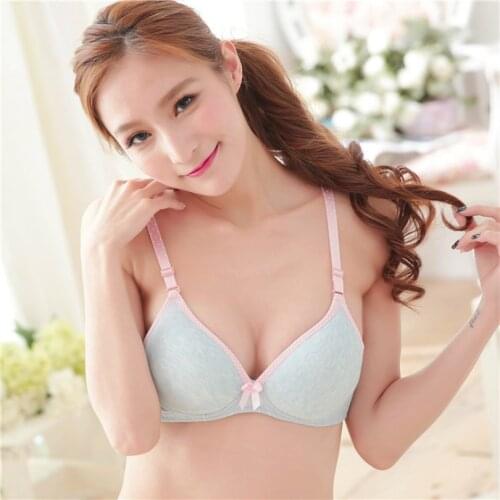 Sexy Bras For Women Three Quarters(3/4 Cup) Sexy Underwire Lace Dot Bras Women Brassiere Push Up Underwear Gather Wireless Bras
