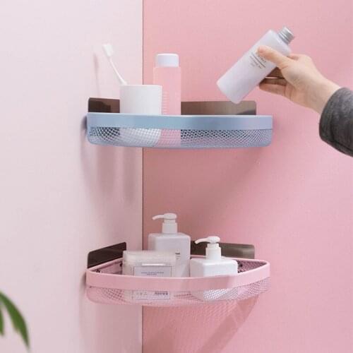 Nordic Decorative Wall Shelf Makeup Organizer Containers Storage Baskets Aluminum Bathroom Storgae Kitchen Accessories Tools