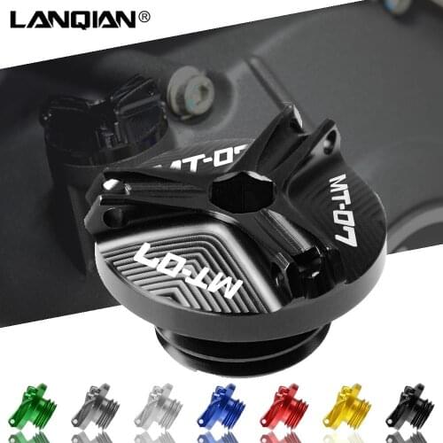 For Yamaha MT07 FZ07 Motorcycle Engine Oil Filter Cup Plug Cover Screw Moto Parts MT-07 2014-2019 FZ-07 2015 2016 2017 2018