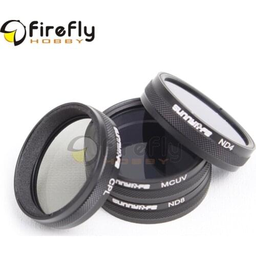 Sunnylife Camera Lens Filter MCUV/ CPL/ ND4/ ND8 Filter for DJI Phantom 4/3
