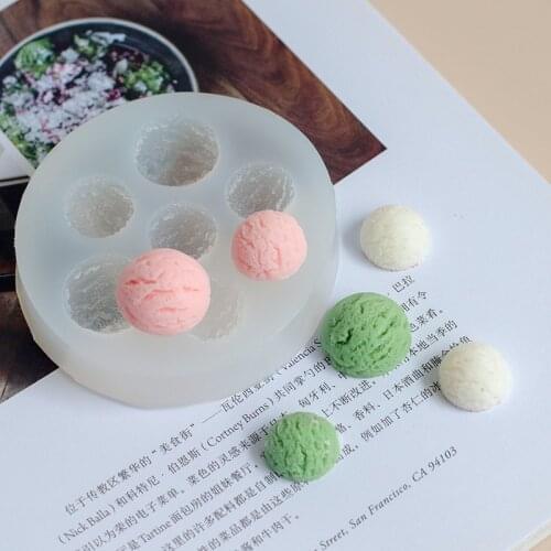 Baking Cake Dessert Aroma Candle Mold Diy Decoration Mini Ice Cream Silicone Mold Cake Decoration Accessories Pastry Tools