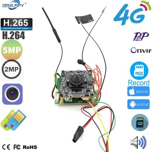 Camhi P2P 5MP 2MP HD Diy 3G 4G IP Camera Module Chip Board Wifi Wireless Network Camera With Audio&TF Card Slot for Covert Use