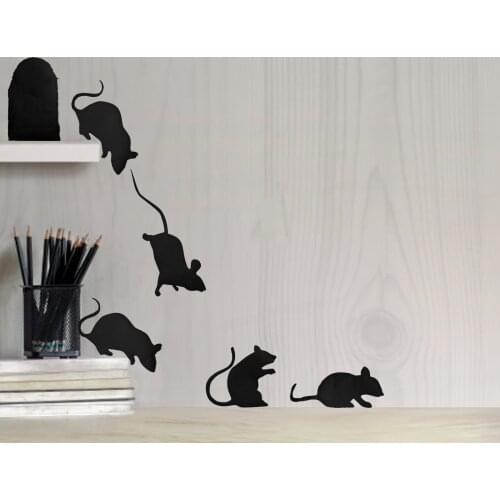 Creative Mini Mouse Hole Decal Mural Unique Sticker Indoor and Outdoor Decoration Home Furnishing