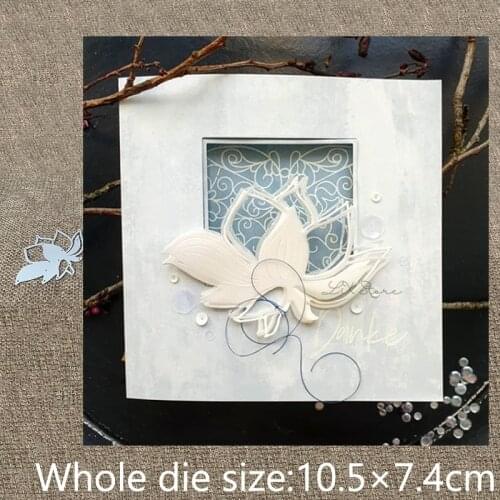 XLDesign Craft Metal Cutting Die stencil mold Lotus flower decoration scrapbook Album Paper Card Craft Embossing die cuts