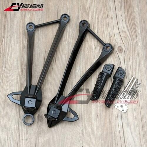 Motorcycle Rear Footrests Foot pegs tripod Pedal stent assembly For Kawasaki Ninja ZX6R ZX-6R 2009-2014 ZX10R ZX-10R 2008-2010