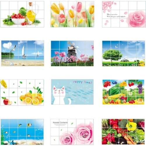 Kitchen Wall Stickers Coffee Sweet Food DIY Wall Art Decal Decoration Oven Dining Hall Wallpapers PET Wall Decals