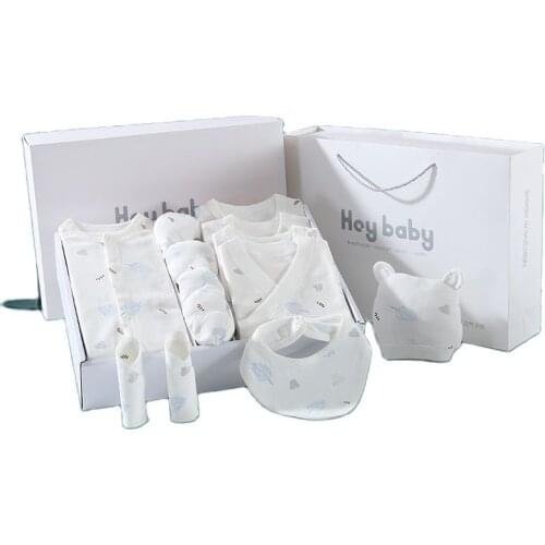 Newborn clothes pure cotton boy and gril baby gift box set newborn full moon gift