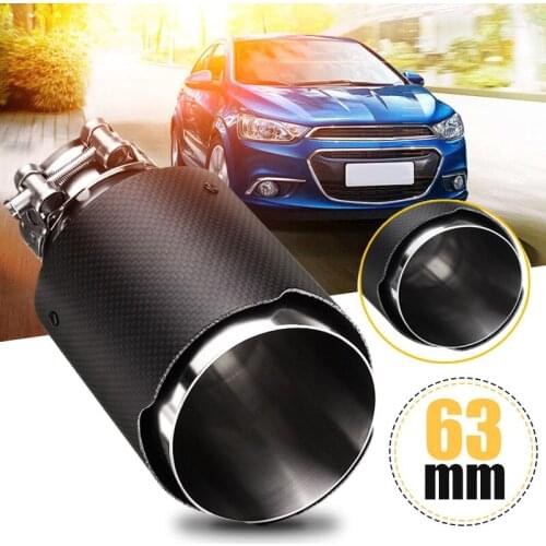 Single Product Outer Package MADE IN CHINA Scrubbed carbon fiber stainless steel automobile exhaust pipe tailpipe