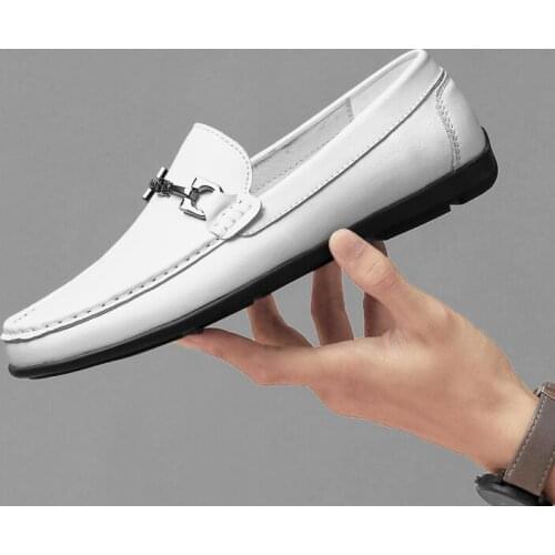 Para fashion breathable casual real cuero oxford shoe white comfortable Moccasins loafers new sapatos shoes de black sneakers